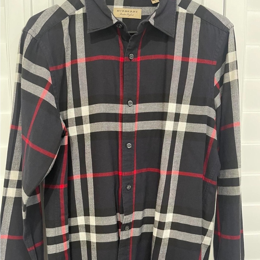Authentic Men's Burberry Button Up Dress Shirt